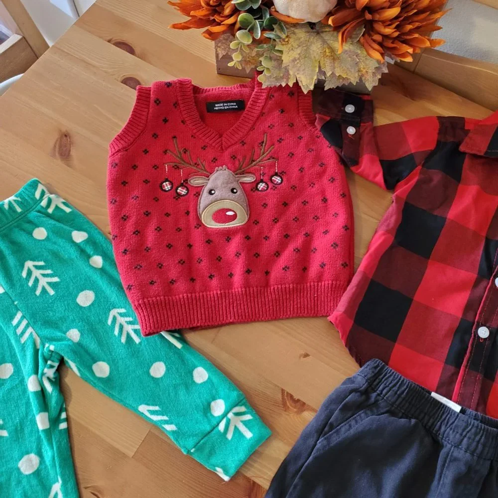 Bundle of 12M Baby Boy Clothes Outfits- 5pcs